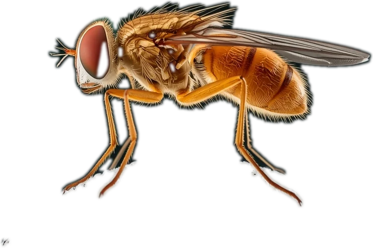 A fruit fly on the ball